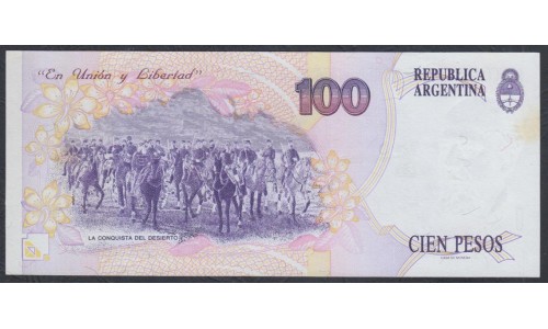 Аргентина 100 песо (1992-1997), серия С (ARGENTINA 100 peso (1992-1997) series C) P 345c : UNC