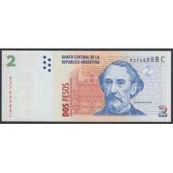 Аргентина 2 песо (1997-2002) (ARGENTINA 2 peso (1997-2002)) P 346(1) series C : UNC