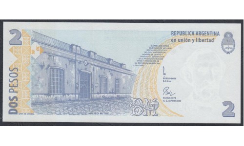 Аргентина 2 песо (1997-2002) (ARGENTINA 2 peso (1997-2002)) P 346(1) series C : UNC