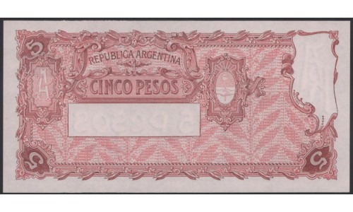 Аргентина 5 песо (1935) литера D (ARGENTINA 5 peso (1935)) P 252(1) : UNC