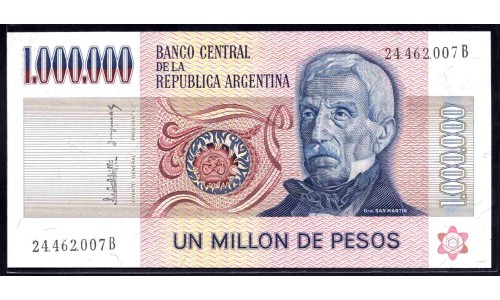 Аргентина 1000000 песо (1981-1983) (ARGENTINA 1000000 pesos (1981-1983)) P 310(3) : UNC