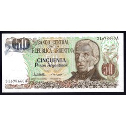 Аргентина 50 песо (1983-1985) (ARGENTINA 50 pesos (1983-1985)) P 314a(2) : UNC