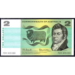 Австралия 2 доллара 1966-1972года (AUSTRALIA 2 Dollars 1966-1972) P 38a: UNC