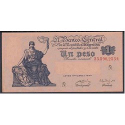 Аргентина 1 песо (1951) (ARGENTINA 1 peso (1951)) P 262 : UNC
