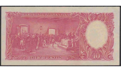 Аргентина 10 песо (1942-1954) (ARGENTINA 10 peso (1942-1954)) P 265b(4) : UNC-