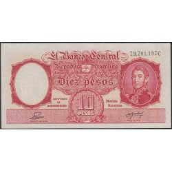 Аргентина 10 песо (1942-1954) (ARGENTINA 10 peso (1942-1954)) P 265a(2) : UNC-