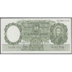 Аргентина 50 песо (1955-1968) (ARGENTINA 50 pesos (1955-1968)) P 271(10) : UNC