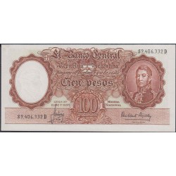 Аргентина 100 песо (1957-1967) (ARGENTINA 100 pesos (1957-1967)) P 272(8) : UNC