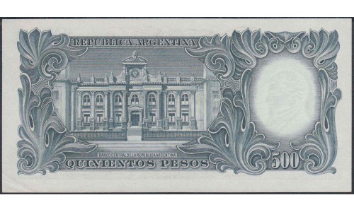 Аргентина 500 песо (1955-1965) (ARGENTINA 500 pesos (1955-1965)) P 273(6) : UNC-