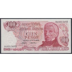 Аргентина 100 песо (1973-1976) (ARGENTINA 100 pesos (1973-1976)) P 297 : UNC