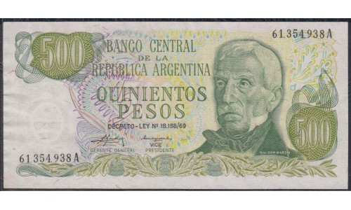 Аргентина 500 песо (1974-1975) (ARGENTINA 500 pesos (1974-1975)) P 298c : aUNC