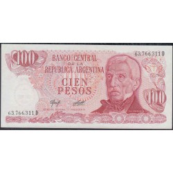 Аргентина 100 песо (1976-1978) (ARGENTINA 100 pesos (1976-1978)) P 302a(2) : UNC