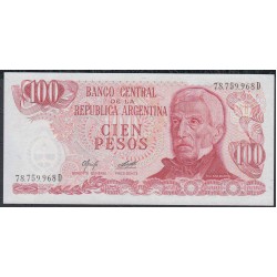 Аргентина 100 песо (1976-1978) (ARGENTINA 100 pesos (1976-1978)) P 302b(2) series D : UNC
