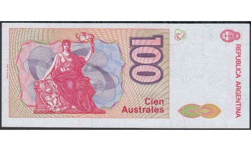 Аргентина 100 аустралей (1985-1990) (ARGENTINA 100 australes (1985-1990)) P 327b(1) : UNC