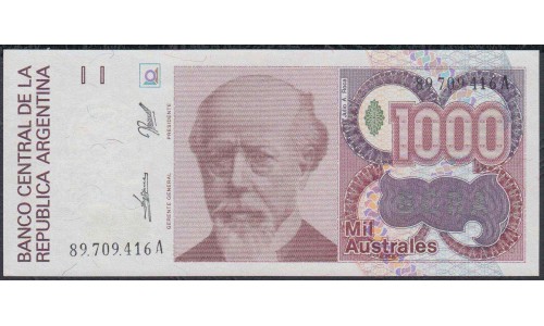 Аргентина 1000 аустралей (1988-1990) (ARGENTINA 1000 australes (1988-1990)) P 329(2) : UNC