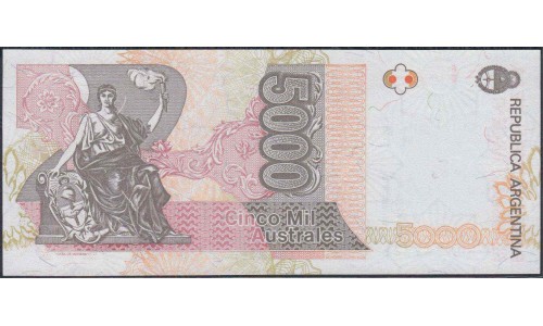 Аргентина 5000 аустралей (1989-1991) (ARGENTINA 5000 australes (1989-1991)) P 330(6) : UNC