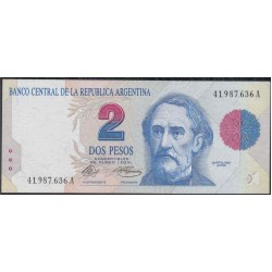Аргентина 2 песо (1992) (ARGENTINA 2 peso (1992)) P 340a : UNC-