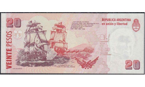Аргентина 20 песо (2003) (ARGENTINA 20 pesos (2003)) P 355a(5) : UNC