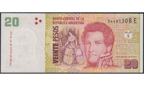 Аргентина 20 песо (2003) (ARGENTINA 20 pesos (2003)) P 355b : UNC