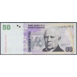 Аргентина 50 песо (2003-2015) (ARGENTINA 50 pesos (2003-2015)) P 356(6) series G : UNC