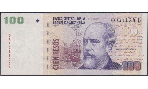 Аргентина 100 песо (2003) (ARGENTINA 100 peso (2003)) P 357a(2) series E : UNC