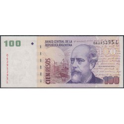 Аргентина 100 песо (2003) (ARGENTINA 100 peso (2003)) P 357a(3) series L : UNC