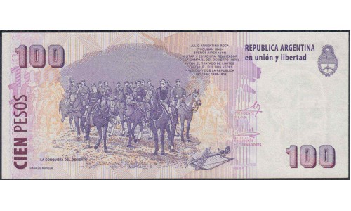 Аргентина 100 песо (2003) (ARGENTINA 100 peso (2003)) P 357a(6) series S : aUNC