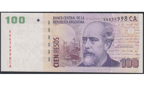 Аргентина 100 песо (2003) (ARGENTINA 100 peso (2003)) P 357c : UNC