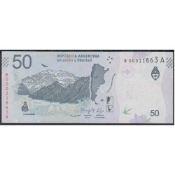 Аргентина 50 песо (2018) Замещение (ARGENTINA 50 peso (2018) Replacement) P 363 : UNC