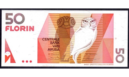 Аруба 50 флорин 1990 г. (ARUBA 50 Florin 1990) P 9: UNC