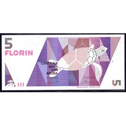 Аруба 5 флорин 1990 (ARUBA 5 Florin 1990) P 6 : UNC
