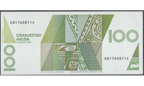 Аруба 100 флорин 1990 г. (ARUBA 100 Florin 1990) P 10: UNC