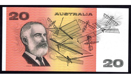 Австралия 20 долларов ND 1974-1994 г. (AUSTRALIA 20 Dollars 1974-1999) P46f: UNC