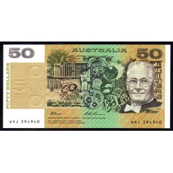 Австралия 50 долларов ND (1973-1994 г.) (AUSTRALIA 50 Dollars ND (1973-1994)) P 47i: UNC 