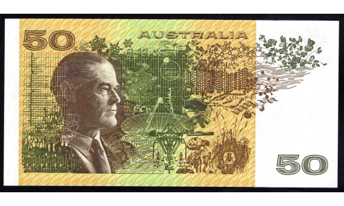 Австралия 50 долларов ND (1973-1994 г.) (AUSTRALIA 50 Dollars ND (1973-1994)) P 47i: UNC 