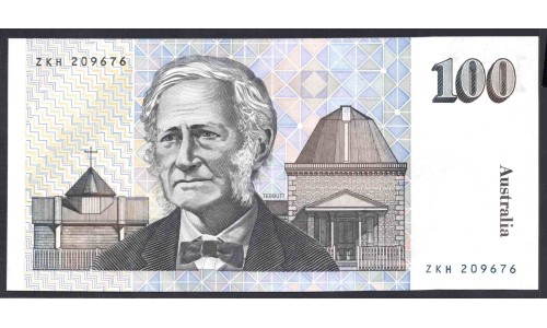 Австралия 100 долларов 1984-1992 года (AUSTRALIA 100 Dollars 1984-1992) P 48d: UNC