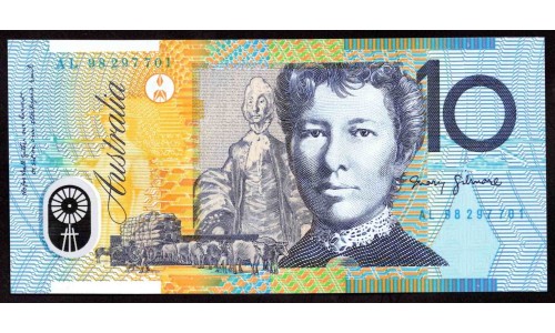 Австралия 10 долларов 1993-1998 г., Полимер (AUSTRALIA 10 Dollars 1993-1998, Polymer) P 52b: UNC
