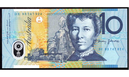 Австралия 10 долларов 1993-1998 г. Полимер(AUSTRALIA 10 Dollars 1993-1998, Polymer) P 52а: UNC