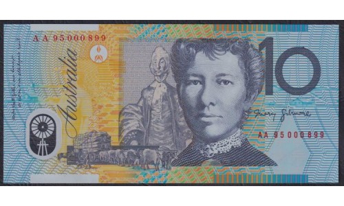 Австралия 5, 10, 20 долларов 1995 года, в буклетах, Тираж 899штук, Все с одним красного цвета номером AA 95000899, РАРИТЕТ (AUSTRALIA 5 Dollars (1983)): UNC