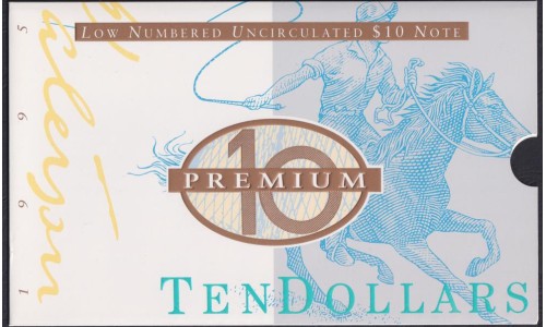 Австралия 5, 10, 20 долларов 1995 года, в буклетах, Тираж 899штук, Все с одним красного цвета номером AA 95000899, РАРИТЕТ (AUSTRALIA 5 Dollars (1983)): UNC