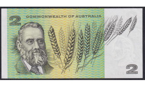 Австралия 2 доллара 1966-1972года (AUSTRALIA 2 Dollars 1966-1972) P 38a: UNC