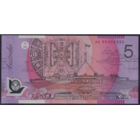 Австралия 5, 10, 20 долларов 1995 года, в буклетах, Тираж 899штук, Все с одним красного цвета номером AA 95000899, РАРИТЕТ (AUSTRALIA 5 Dollars (1983)): UNC