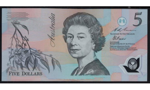 Австралия 5 долларов 1992 г. (AUSTRALIA 5 Dollars 1992) P 50c(1): UNC