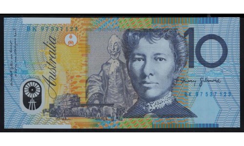 Австралия 10 долларов 1997 год, Полимер (AUSTRALIA 10 Dollars 1997, Polymer) P 52b(2): UNC