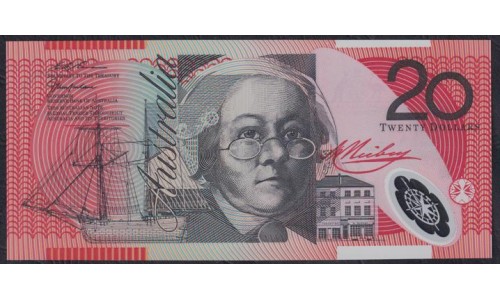Австралия 20 долларов 1997 года, Полимер, АА97189401 (AUSTRALIA 20 Dollars 1997, Polymer) P 53b(1): UNC