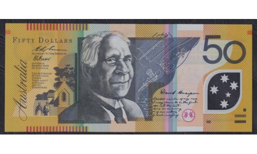 Австралия 50 долларов 1995 года, Полимер, Серия AA 95419667 (AUSTRALIA 50 Dollars 1995, Polymer) P 54a: UNC