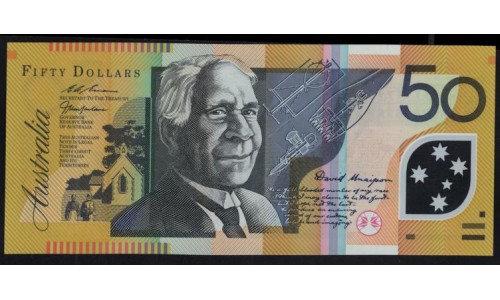 Австралия 50 долларов 1997 года, EK 97704205 Полимер (AUSTRALIA 50 Dollars 1997, Polymer) P 54b(1): UNC