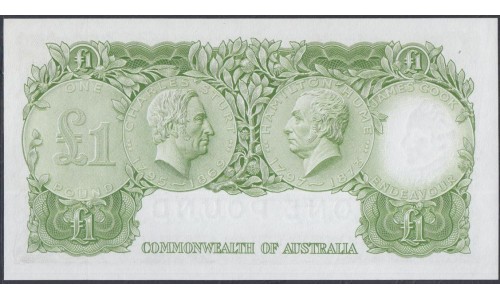 Австралия 1 фунт 1953-1960 года (AUSTRALIA 1 Pound 1953-1960) P 30: UNC--