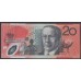 Австралия 20 долларов 1994 года, литера FK, Полимер (AUSTRALIA 20 Dollars 1994, Polymer) P 53a: UNC