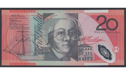 Австралия 20 долларов 1998 года, Полимер (AUSTRALIA 20 Dollars 1998, Polymer) P 53b: UNC